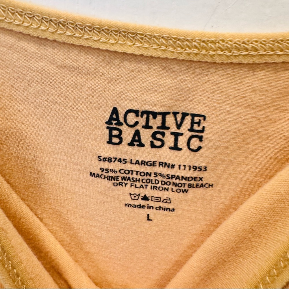 Active Basic Tan Tank Top L - Picture 3 of 3